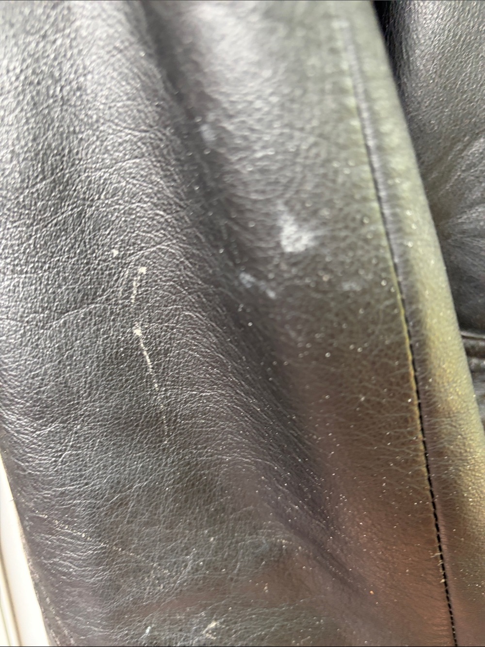 VINTAGE MEMBERS ONLY Black Leather Jacket Lined Size Mens XL Motorcycle Bomber - Picture 5 of 12